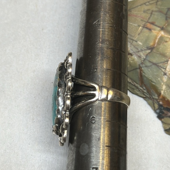 Vintage turquoise sterling ring - Picture 10 of 10